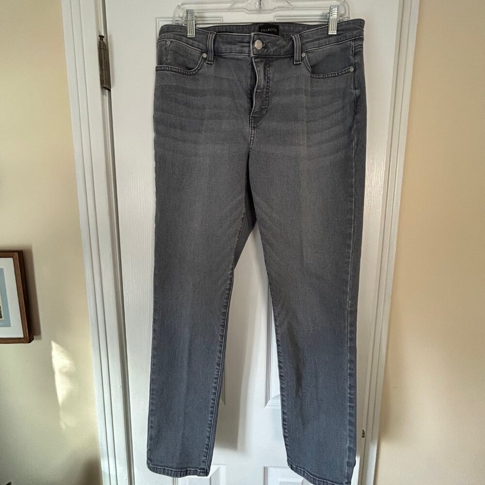 Talbots Gray Slim Ankle Jean - Misses 10